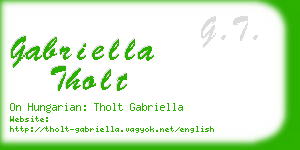 gabriella tholt business card